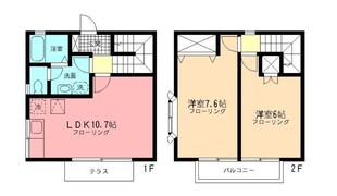 コートビレッジBの物件間取画像